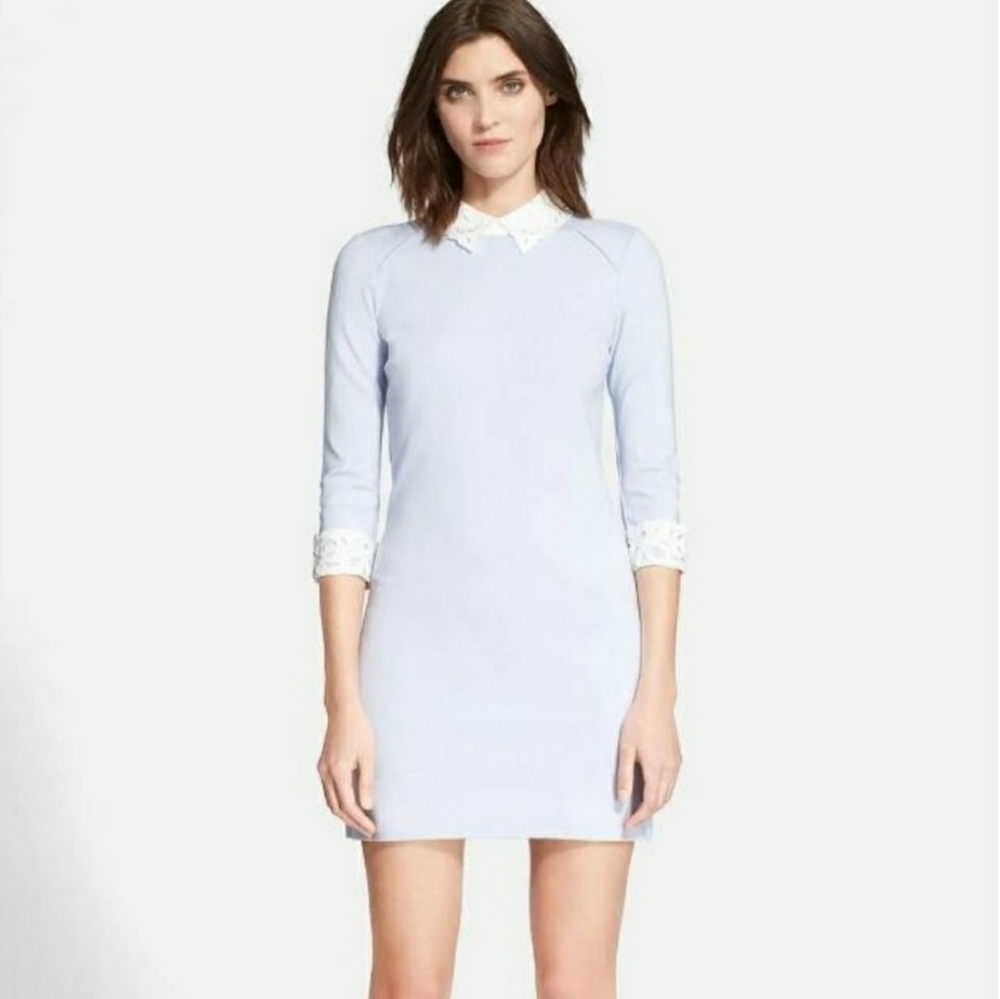 Ted Baker Women's Blue Currie Lace Collar Tunic